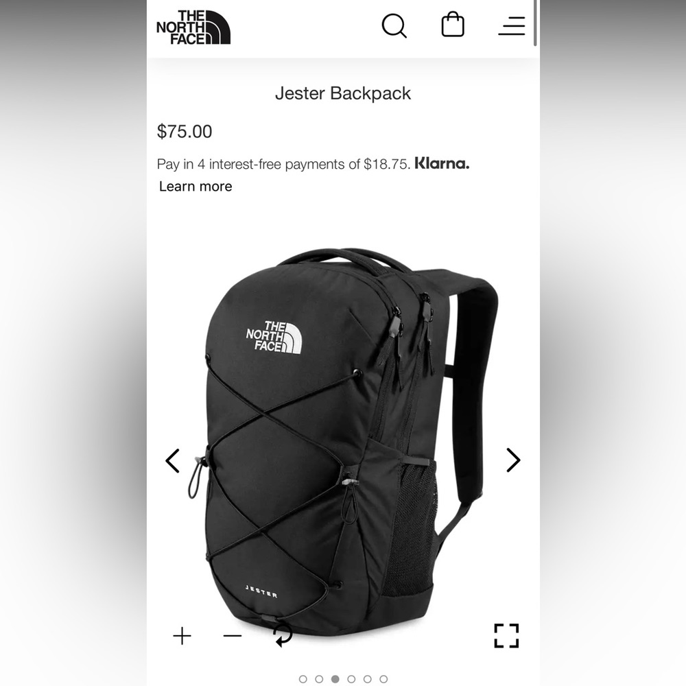 The Northface Jester Backpack - Brand new with tags